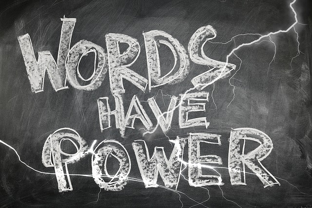 image of blackboard - Words Have Power