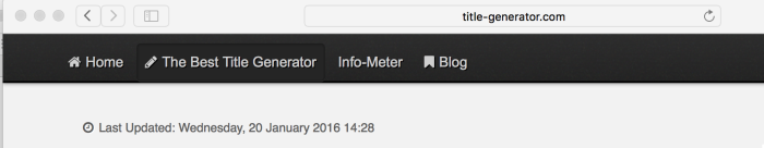 screenshot of last updated (original website)